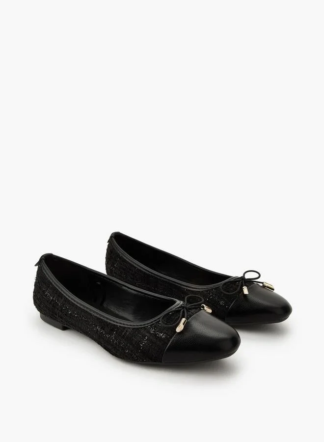 Celeste Women Textured Ballerina Shoes